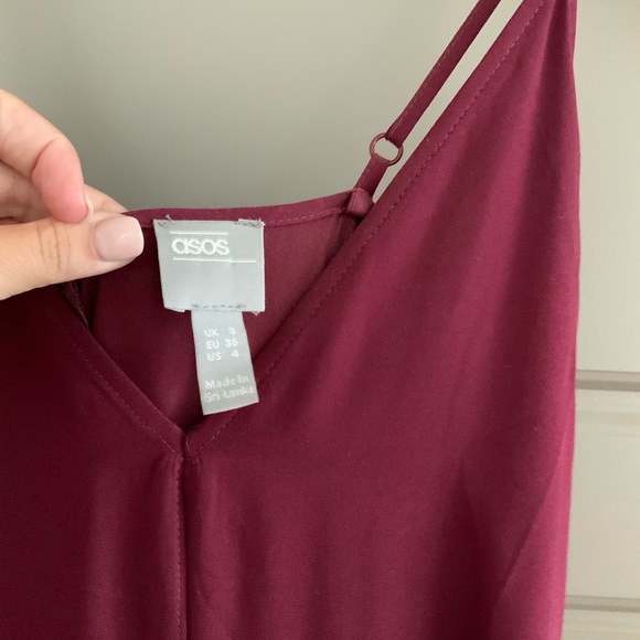 ASOS DESIGN cami wrap maxi dress with tie waist - Picture 6 of 7